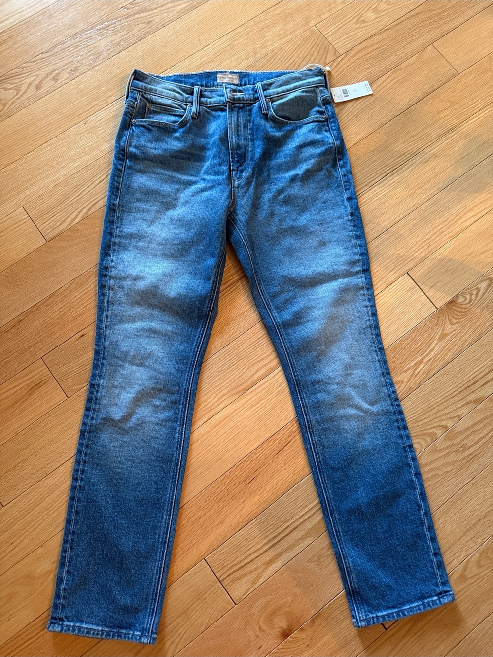 Women’s Blue Straight-Leg Jeans